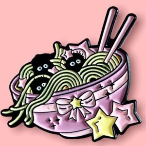 Studio Ghibli Spirited Away Sprites Ramen Bowl Enamel Pin